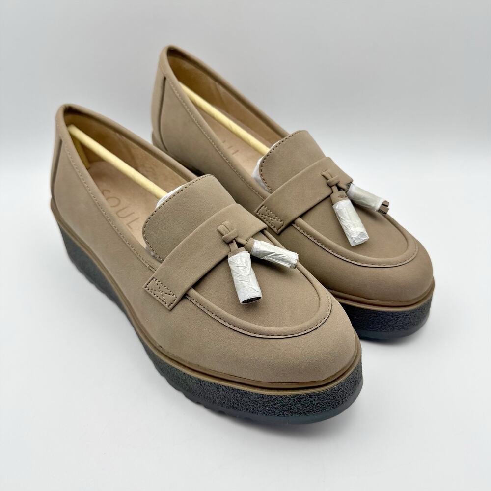 Soul Naturalizer Womens Josie Loafers US 6.5M EU 36 Taupe Slip-on NIB - Picture 6 of 13